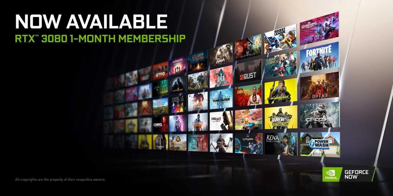 Nvidia GeForce Now RTX 3080 abonnement mensuel